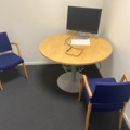 1116817-3 Two Meeting Rooms - Table, Chairs, Whiteboard & Screen