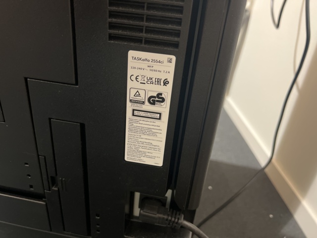 1116832-4 Printer Kyocera TASKalfa 3554ci