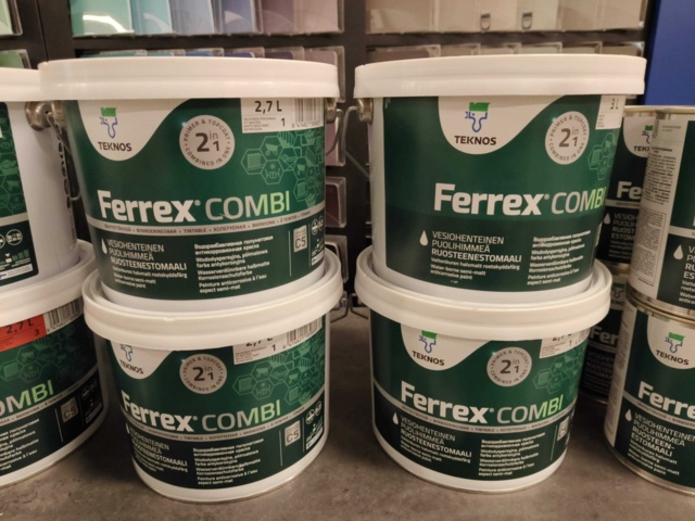 1000148-4 Rust protection paint Teknos Ferrex Combi - 28 pails