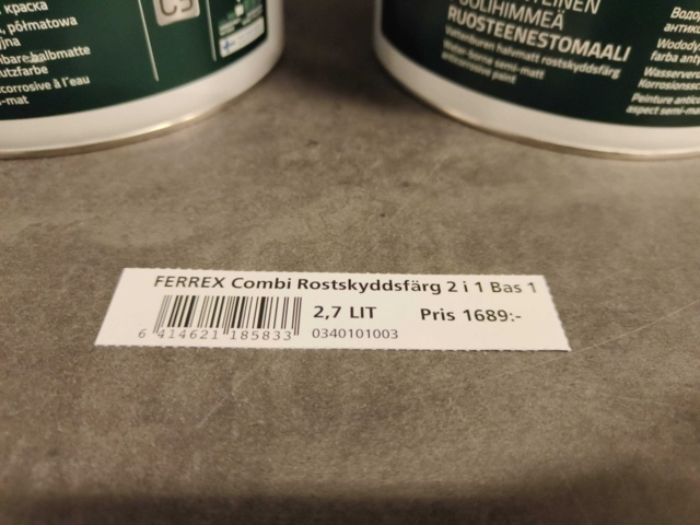 1000148-5 Rust protection paint Teknos Ferrex Combi - 28 pails