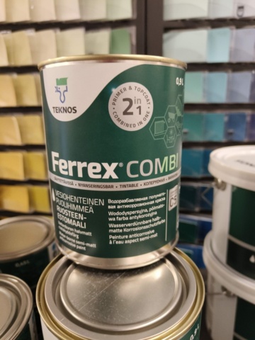1000148-17 Rust protection paint Teknos Ferrex Combi - 28 pails