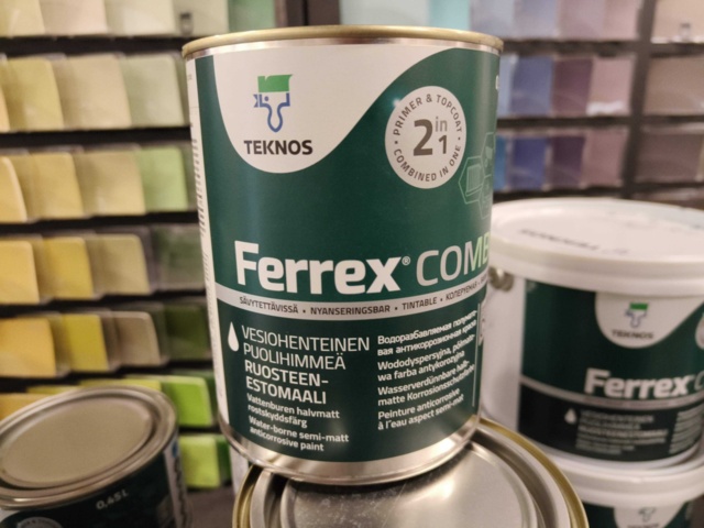 1000148-18 Rust protection paint Teknos Ferrex Combi - 28 pails