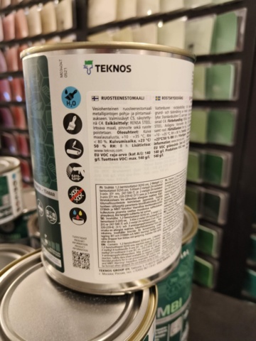 1000148-19 Rust protection paint Teknos Ferrex Combi - 28 pails