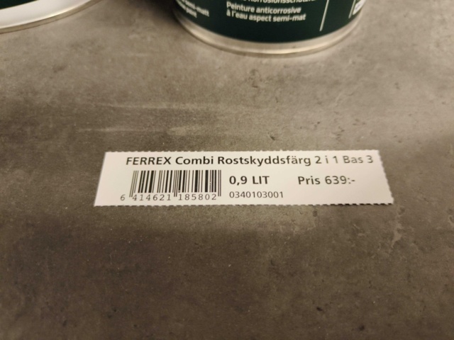 1000148-22 Rust protection paint Teknos Ferrex Combi - 28 pails