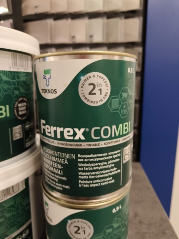 1000148-23 Rust protection paint Teknos Ferrex Combi - 28 pails