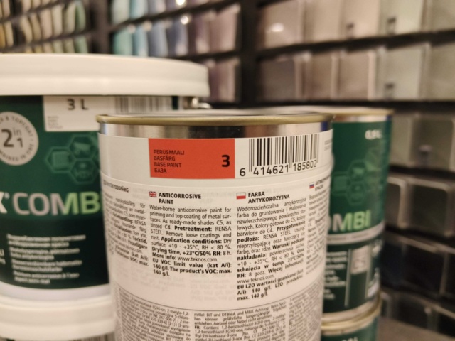 1000148-25 Rust protection paint Teknos Ferrex Combi - 28 pails