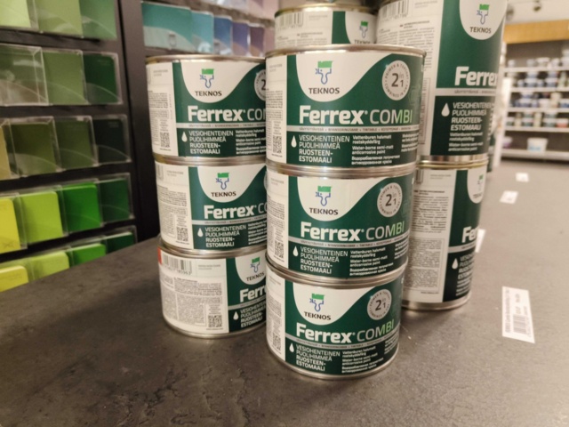 1000148-30 Rust protection paint Teknos Ferrex Combi - 28 pails