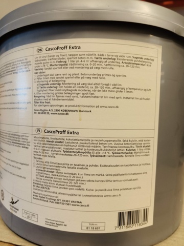 1000158-7 Floor glue CascoProff Extra - 12 pails
