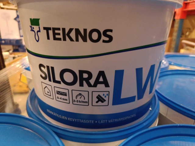 1000208-2 Lot of Teknos SILORA LW wet room putty - 450 Liter