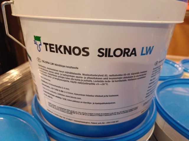 1000208-4 Lot of Teknos SILORA LW wet room putty - 450 Liter