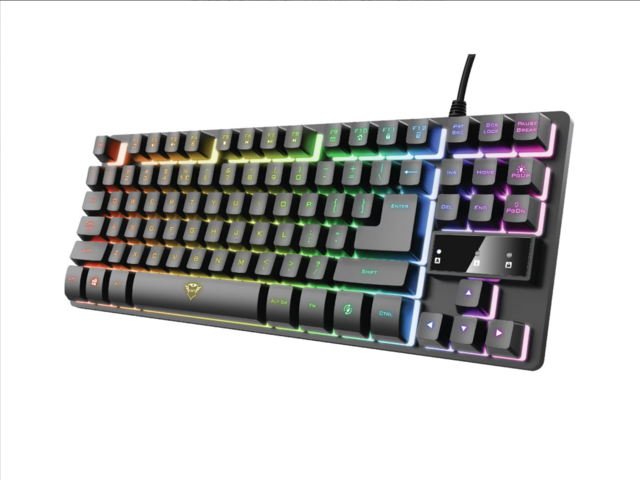 1089995-1 Gaming keyboard Trust GXT 833 Thado TKL (black)