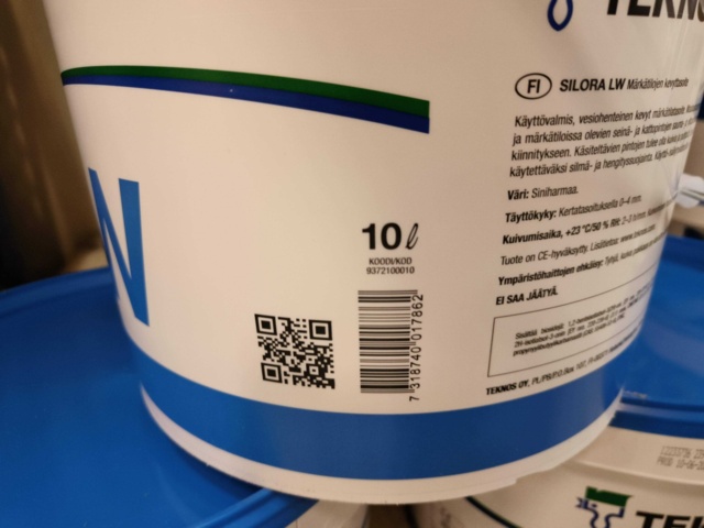 1000407-5 Light Wet room putty Teknos SILORA LW - 30 Liter