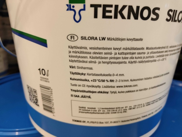 1000407-7 Light Wet room putty Teknos SILORA LW - 30 Liter