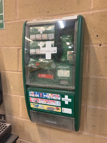 1117381-1 First Aid Kit & Hand Sanitizer Dispenser