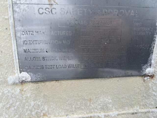 1116876-7 Container 40 feet with electrical center