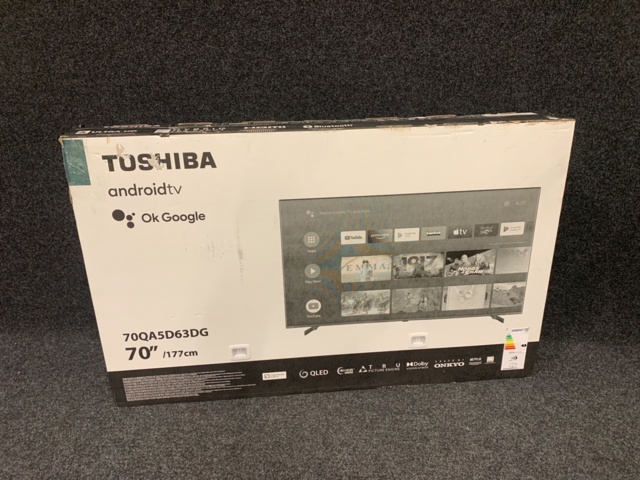 1124477-3 70" 4K UHD QLED Android™ Smart-TV med inbyggd Chromecast Toshiba 70QA5D63DG