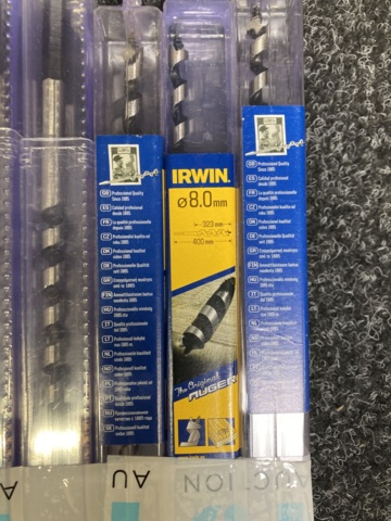 1126652-2 10 pcs Irwin Auger drill bits 8.0x400mm