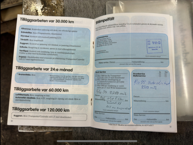 1132502-14 Volkswagen Transporter Chassis Cab 2600 2.1 - 1990