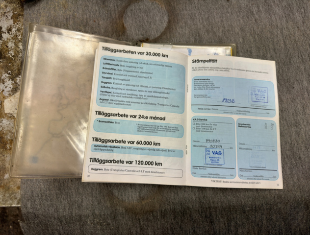 1132503-11 Volkswagen Transporter Chassis Cab 2600 2.1 - 1989