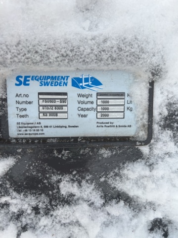 1069492-3 S90 FS CABLE BUCKET 1000L, 900MM