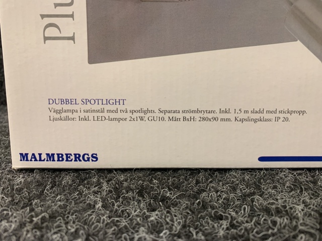 1132561-4 4 wall lights Malmbergs LED Pluto