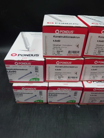 1132843-4 Sortiment med skruv och takpannekrok