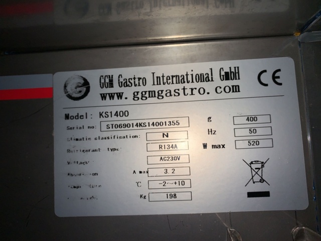 1065342-9 Double Refrigerator on Wheels - GGM Gastro KS1400