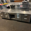 898594-2 Grill cooler without compressor with 8 drawers. Sold as a grill bench.