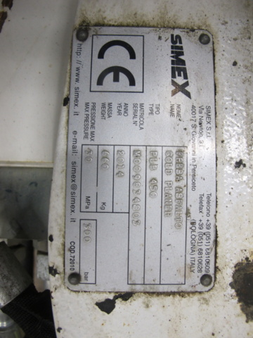 636844-5 Asfaltfräs Simex PLB 450