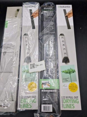 7039-411-2 4 st Tvättlina Brabantia