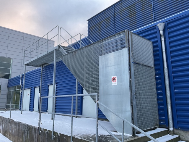 1120674-2 Galvanized escape stairs