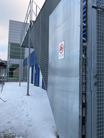 1120674-4 Galvanized escape stairs