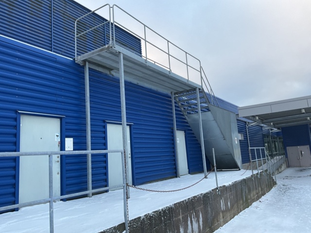 1120674-9 Galvanized escape stairs