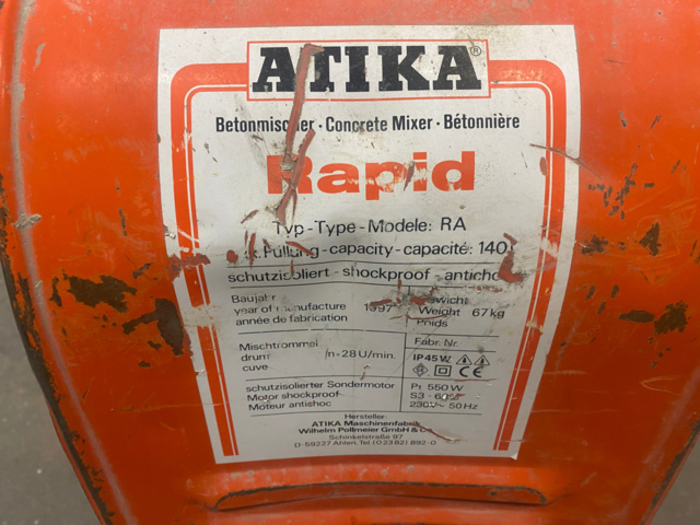 1138561-6 Concrete mixer Atika