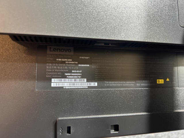 1117494-8 Laptop Lenovo ThinkPad P16, i7, 32GB RAM, 1TB SSD with screen Thinkvision P27