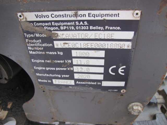 636846-23 Volvo Tracked Excavator