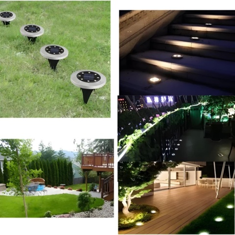 1138906-2 6 st Solcellsdriven Markbelysning