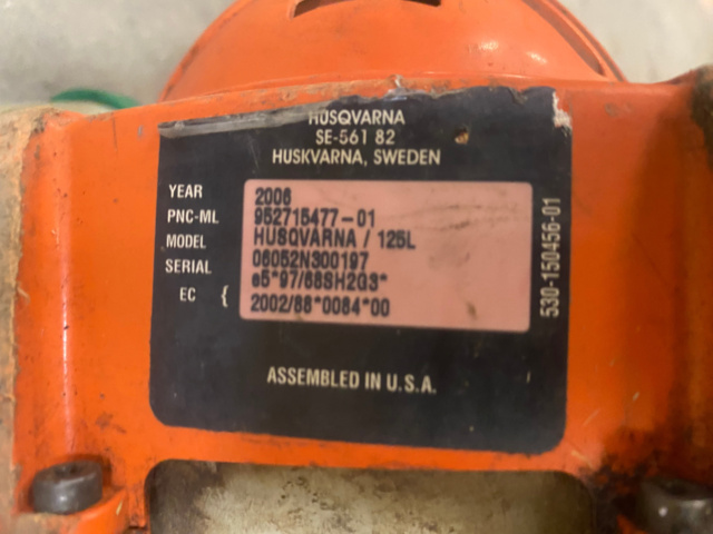 1139012-6 Grass trimmer Husqvarna 125L