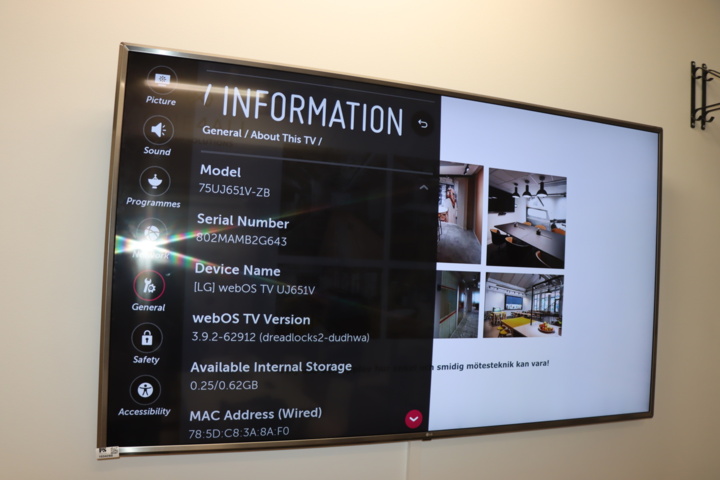 1034280-3 Smart TV LG 75 inches