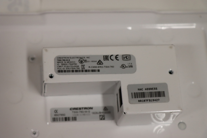 1034340-5 Touch panel for control system Crestron TSW-760-WS