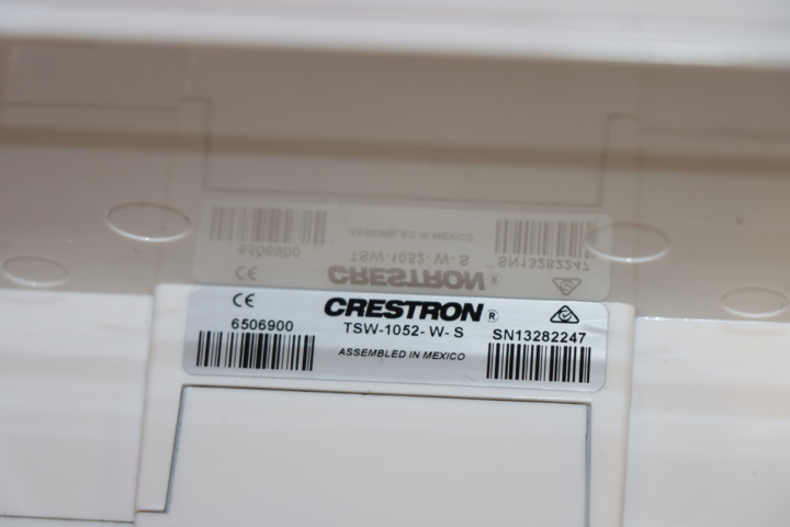 1034342-3 Touch panel for control system Crestron TSW-1052-WS