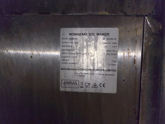 1131698-8 Ice machine Air cooled - Hoshizaki IM-100CNE-HC