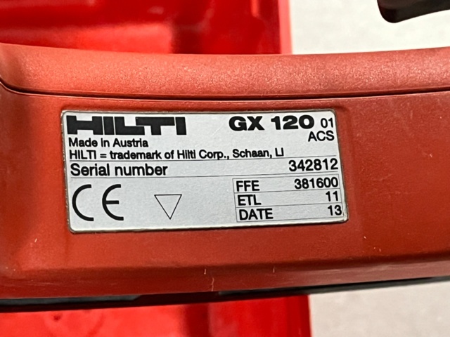 1139214-3 Nail gun HILTI GX 120