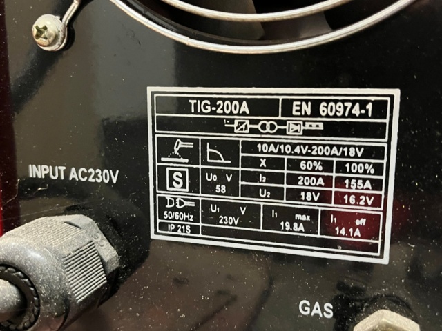 1139234-5 TIG Welding TIG200A