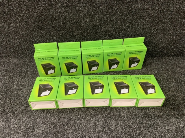 1139824-2 10 pcs Solcell's LED wall lighting