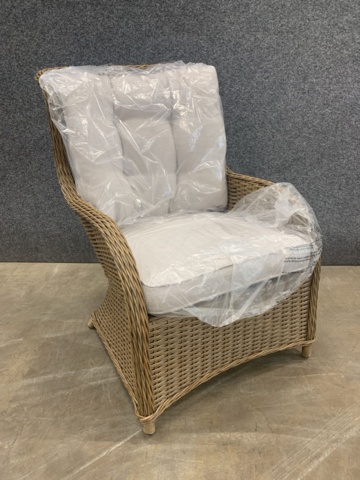 1141953-4 Armchair & footstool Cello Varberg, Beige