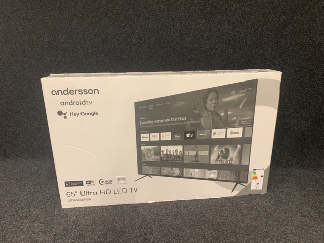 1132437-3 65" 4K LED TV with Android OS and built-in Chromecast Andersson LED6546UHDA
