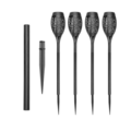 1142935-1 12 pcs Solar powered torches - flaming