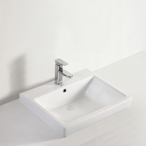 1143154-1 Bodil Porcelain washbasin for countertop or wall - SW724
