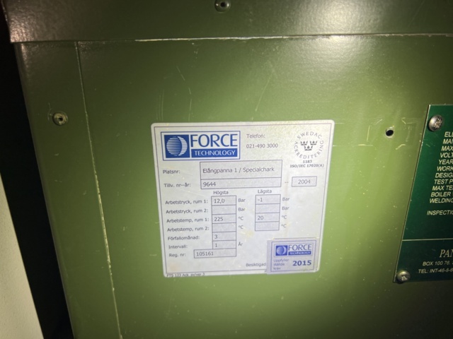 1117601-3 Steam boiler for Large Grill Lina - Force Technology PP150